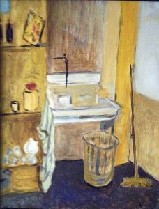 Voir le détail de cette oeuvre: lavabo d'atelier jaune